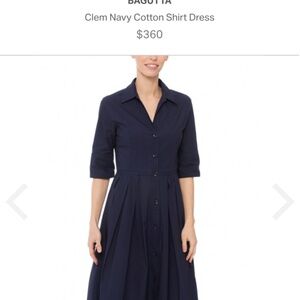 Baguette navy cotton dress. Like new.